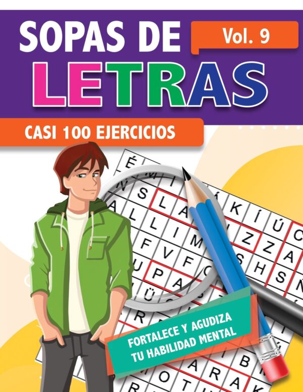 SOPAS DE LETRAS 9 CASI 100 EJERCICIOS EDITORIAL ÉPOCA COLECCIÓN CARU